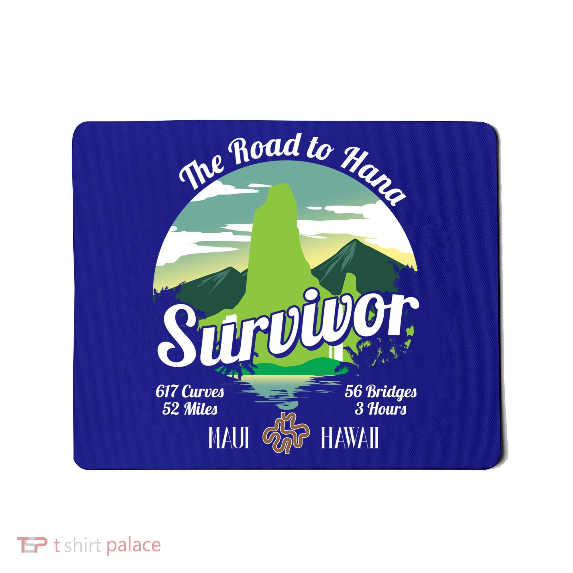 Road To Hana Survivor Curvy Palm Maui Hawaii Lover Gift Mousepad