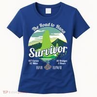 Road To Hana Survivor Curvy Palm Maui Hawaii Lover Gift Women's T-Shirt thumb 0