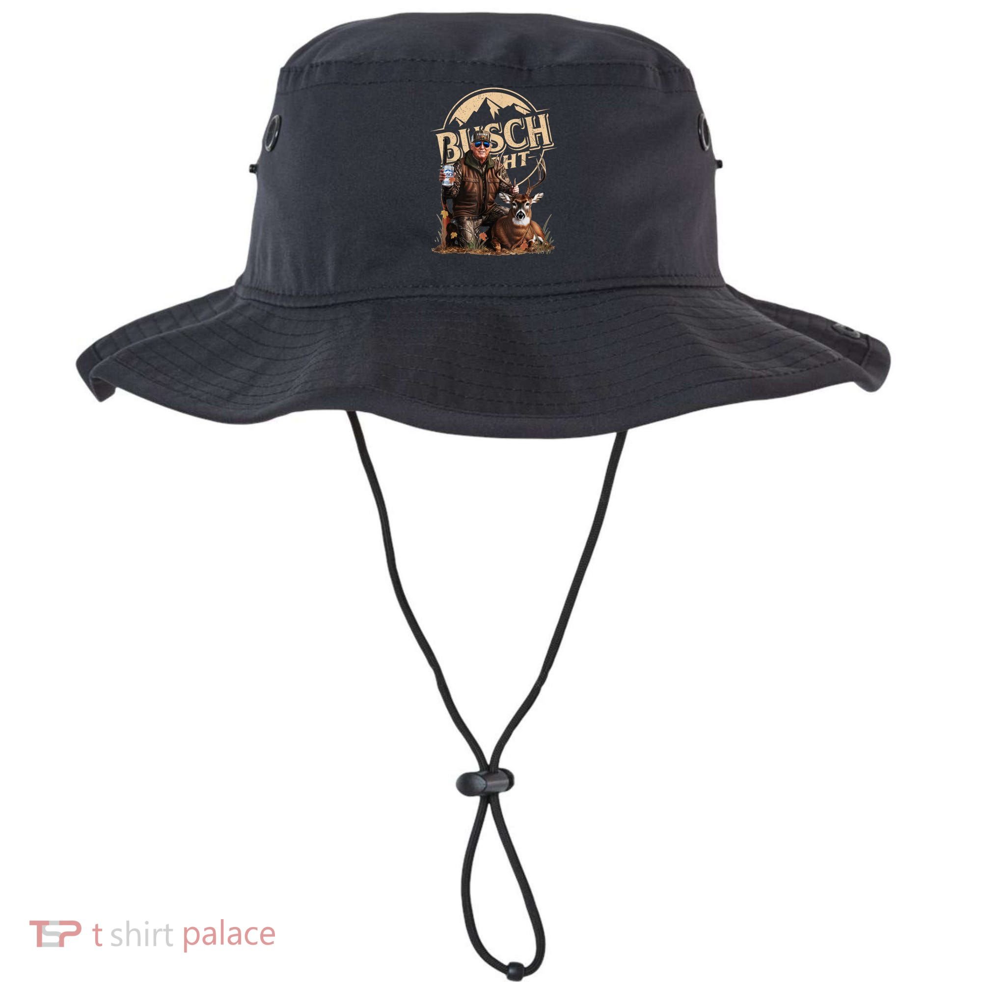 Retro Trump Hunting Deer Funny Beer Drinking Beer Hunting Bucket Hat