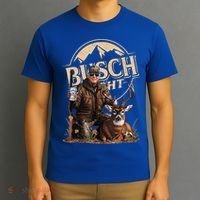 Retro Trump Hunting Deer Funny Beer Drinking Beer Hunting T-Shirt thumb 3