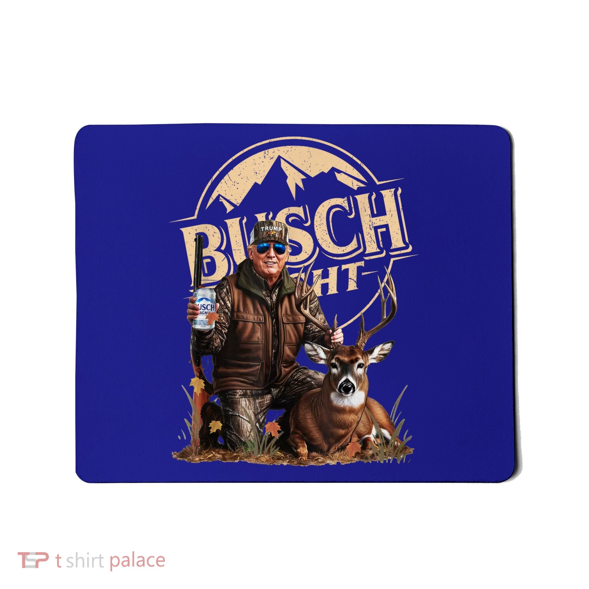 Retro Trump Hunting Deer Funny Beer Drinking Beer Hunting Mousepad