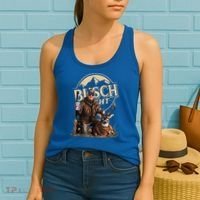 Retro Trump Hunting Deer Funny Beer Drinking Beer Hunting Women's Tank Top thumb 2