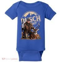 Retro Trump Hunting Deer Funny Beer Drinking Beer Hunting Baby Bodysuit thumb 0