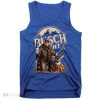 Retro Trump Hunting Deer Funny Beer Drinking Beer Hunting Tank Top thumb 0
