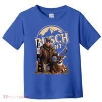 Retro Trump Hunting Deer Funny Beer Drinking Beer Hunting Toddler T-Shirt thumb 0