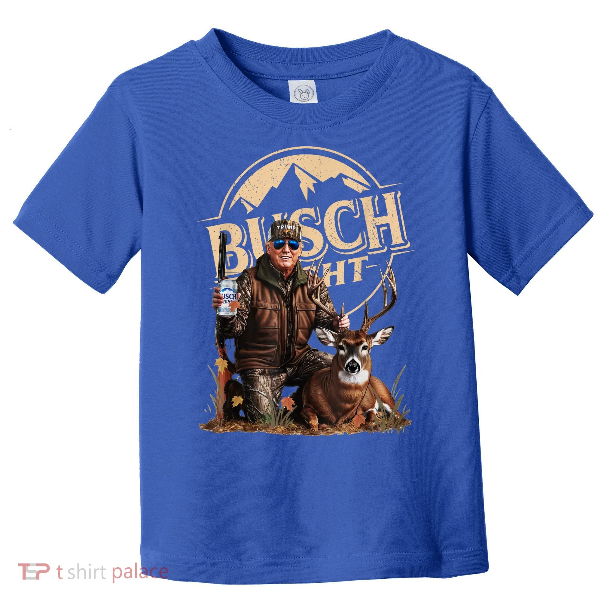 Retro Trump Hunting Deer Funny Beer Drinking Beer Hunting Toddler T-Shirt
