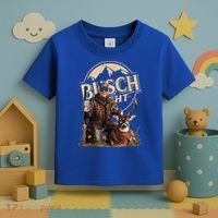 Retro Trump Hunting Deer Funny Beer Drinking Beer Hunting Toddler T-Shirt thumb 3