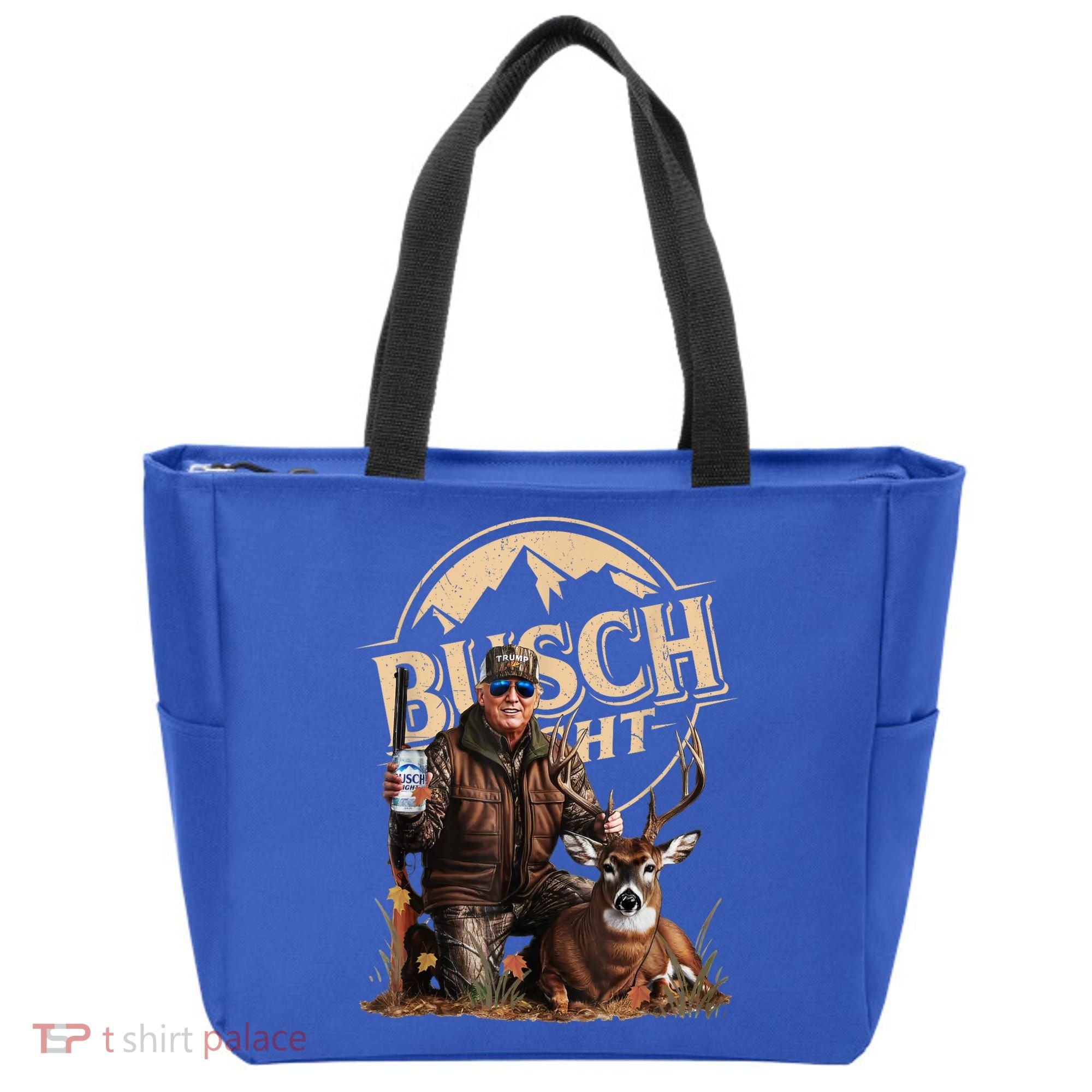 Retro Trump Hunting Deer Funny Beer Drinking Beer Hunting Tote Bag