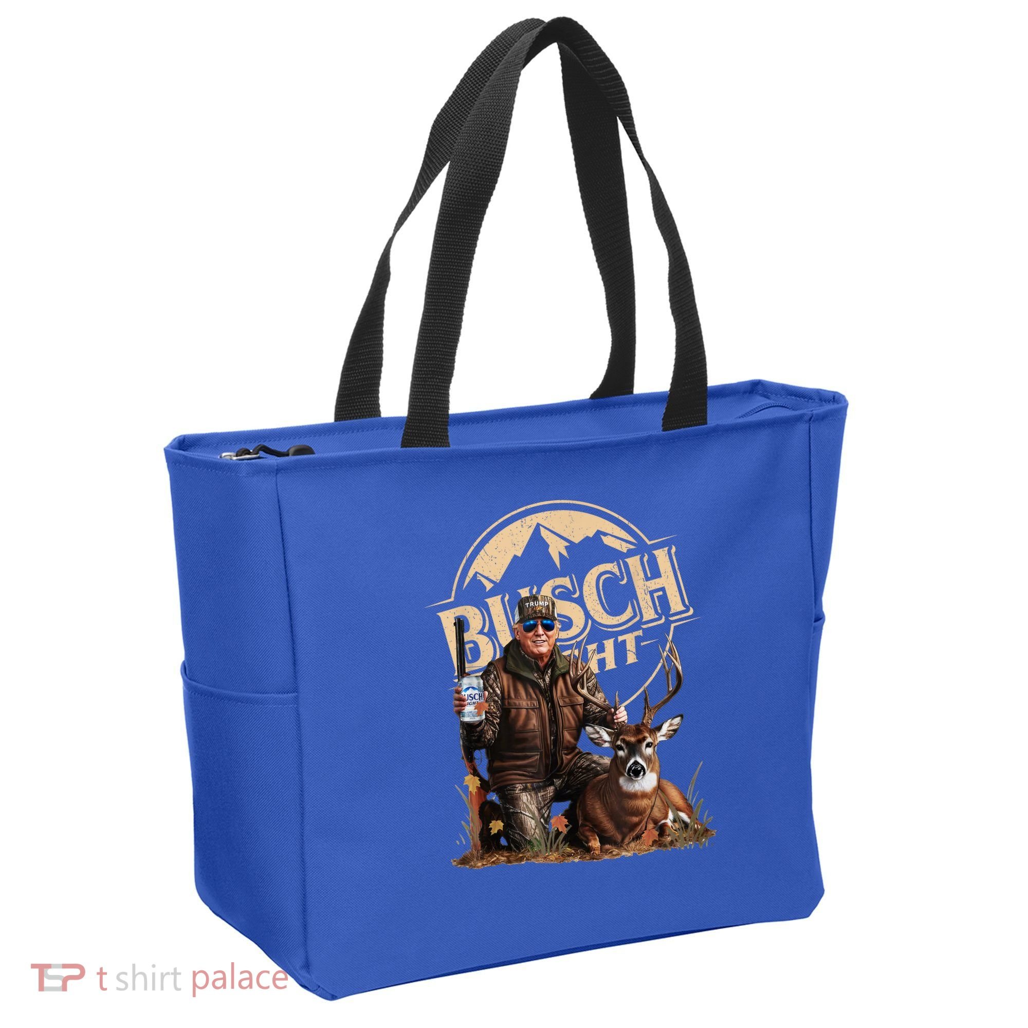 Retro Trump Hunting Deer Funny Beer Drinking Beer Hunting Tote Bag