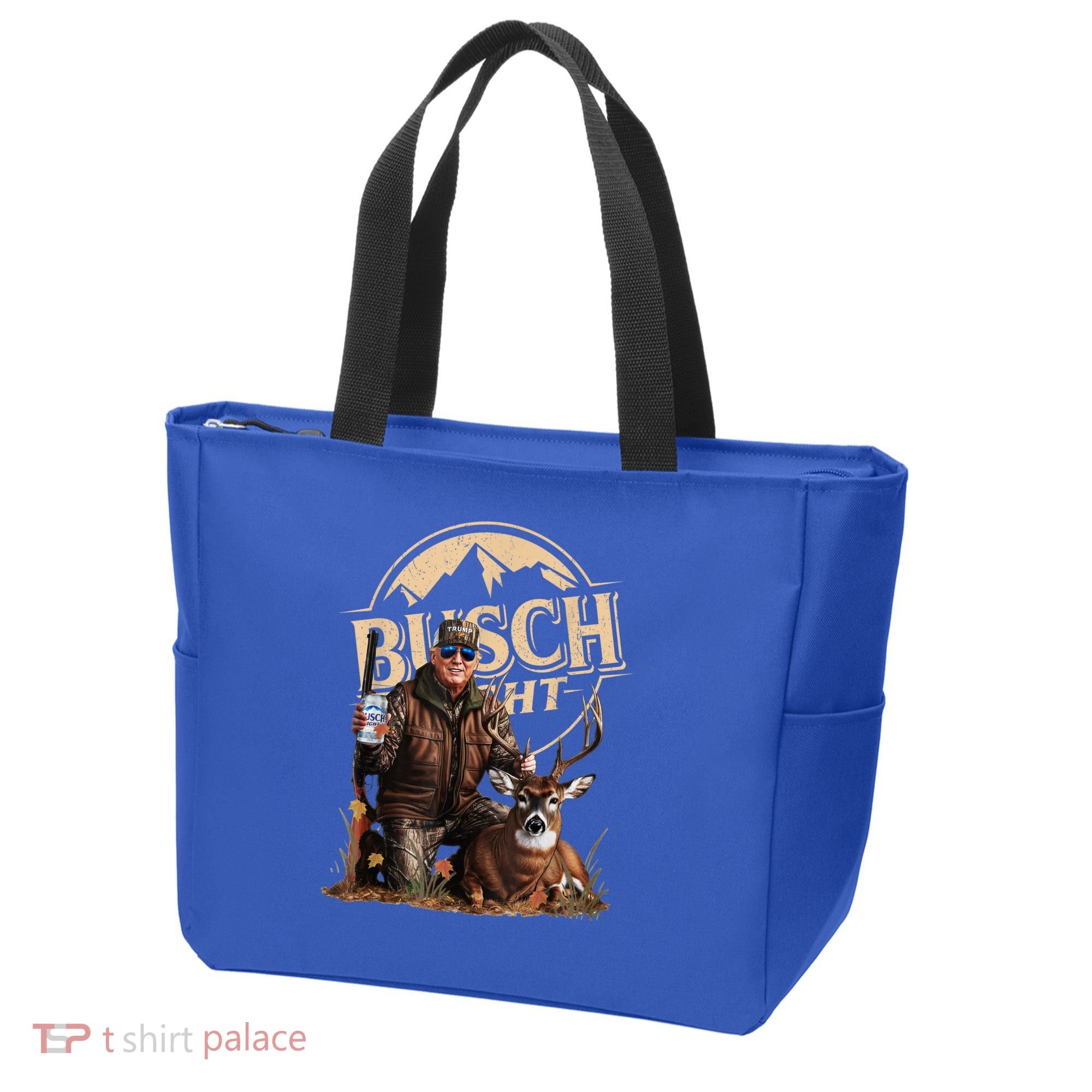 Retro Trump Hunting Deer Funny Beer Drinking Beer Hunting Tote Bag