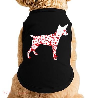 Rat Terrier Heart Dog Valentine's Day Gift Doggie Tank