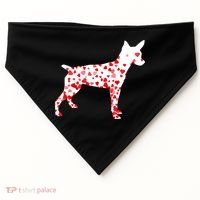 Rat Terrier Heart Dog Valentine's Day Gift USA-Made Doggie Bandana thumb 0