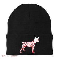 Rat Terrier Heart Dog Valentine's Day Gift Beanie thumb 0