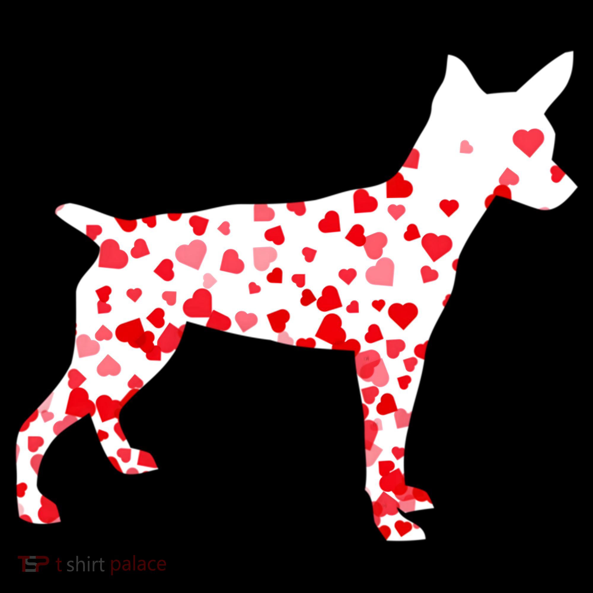 Rat Terrier Heart Dog Valentine's Day Gift Women's Hoodie