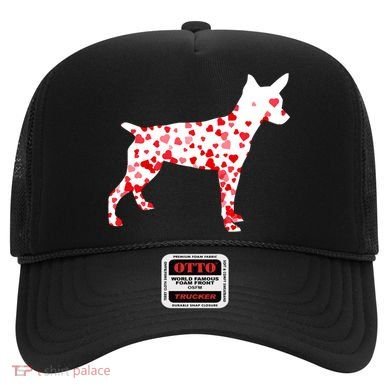 Rat Terrier Heart Dog Valentine's Day Gift Hat