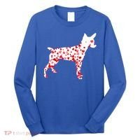 Rat Terrier Heart Dog Valentine's Day Gift Long Sleeve Shirt thumb 0