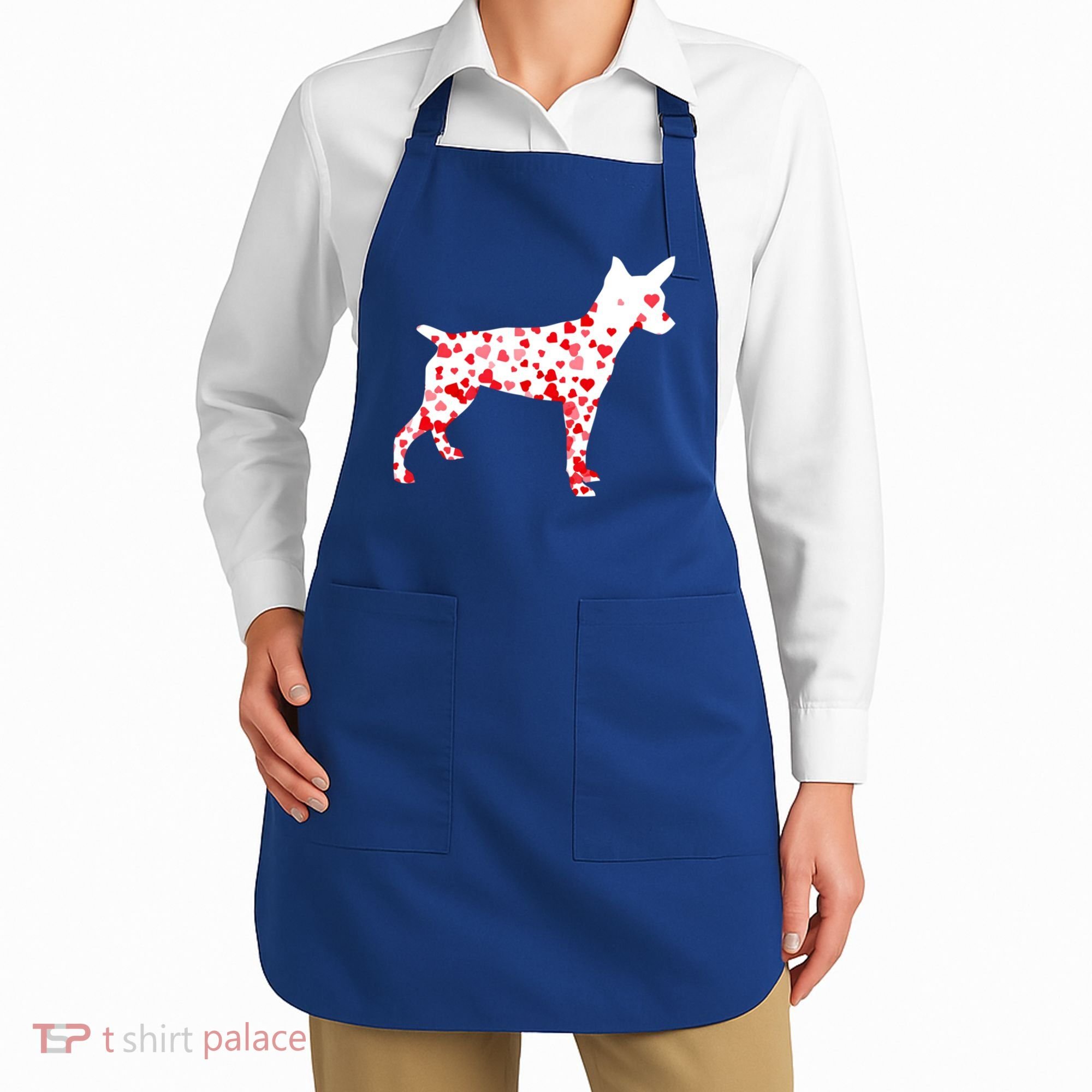 Rat Terrier Heart Dog Valentine's Day Gift Apron