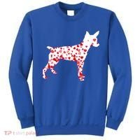 Rat Terrier Heart Dog Valentine's Day Gift Sweatshirt thumb 0