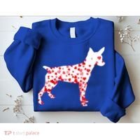 Rat Terrier Heart Dog Valentine's Day Gift Sweatshirt thumb 2