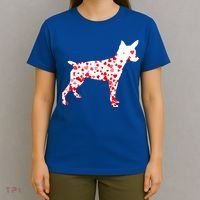 Rat Terrier Heart Dog Valentine's Day Gift T-Shirt thumb 4