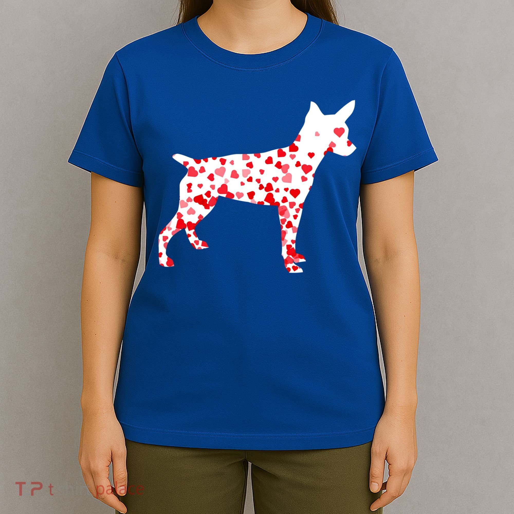 Rat Terrier Heart Dog Valentine's Day Gift T-Shirt