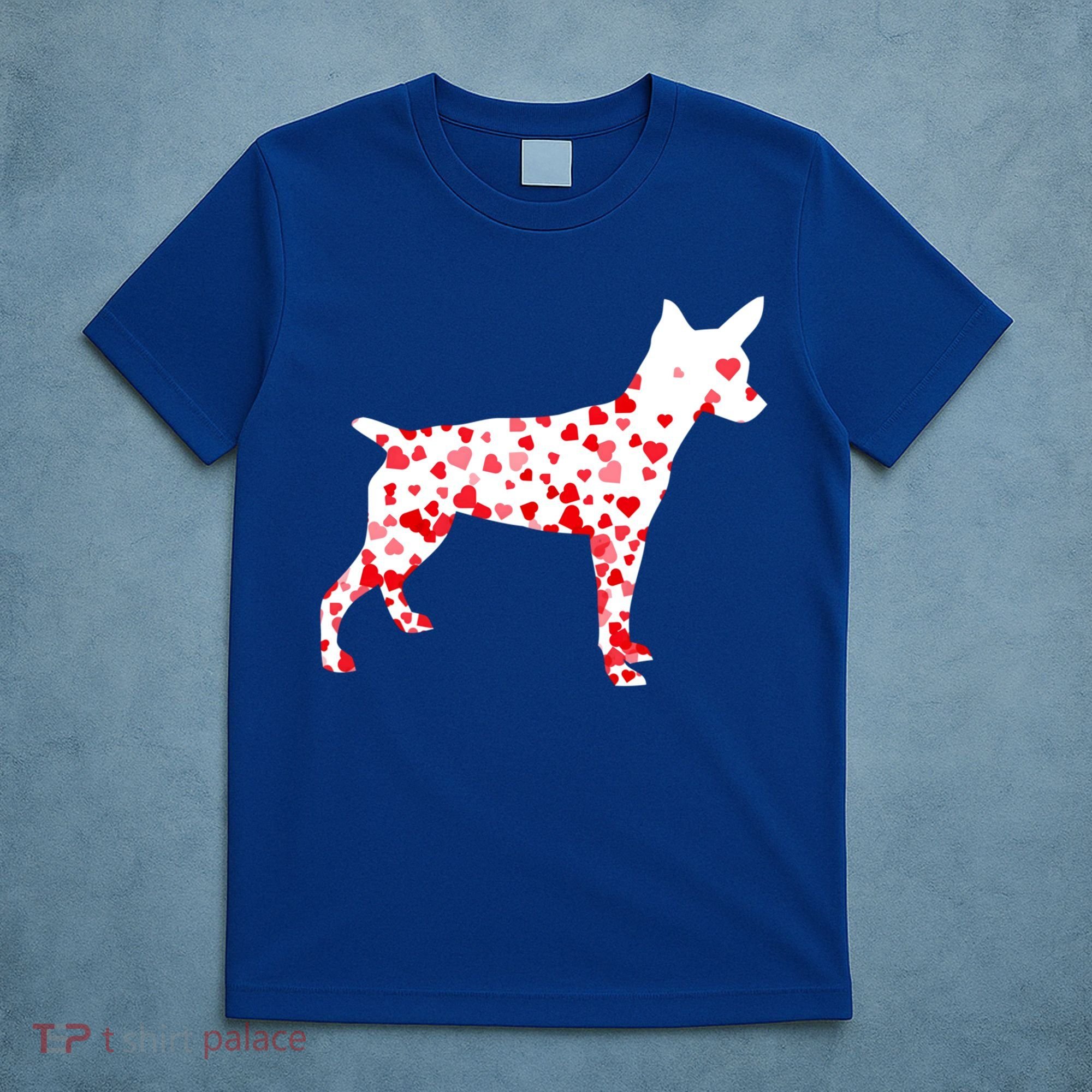 Rat Terrier Heart Dog Valentine's Day Gift T-Shirt