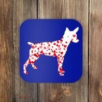 Rat Terrier Heart Dog Valentine's Day Gift Coaster thumb 0