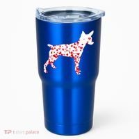 Rat Terrier Heart Dog Valentine's Day Gift Tumbler thumb 0