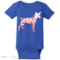 Rat Terrier Heart Dog Valentine's Day Gift Baby Bodysuit thumb 0
