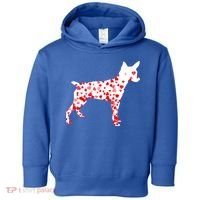 Rat Terrier Heart Dog Valentine's Day Gift Toddler Hoodie thumb 0