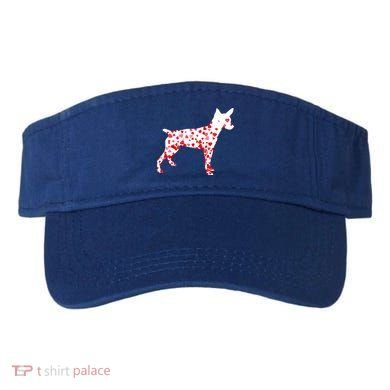 Rat Terrier Heart Dog Valentine's Day Gift Visor