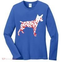 Rat Terrier Heart Dog Valentine's Day Gift Women's Long Sleeve Shirt thumb 0