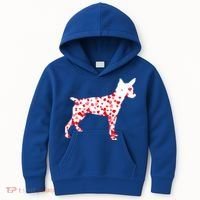 Rat Terrier Heart Dog Valentine's Day Gift Kids Hoodie thumb 0