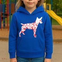 Rat Terrier Heart Dog Valentine's Day Gift Kids Hoodie thumb 3