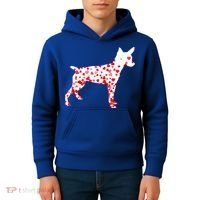 Rat Terrier Heart Dog Valentine's Day Gift Kids Hoodie thumb 4