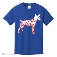 Rat Terrier Heart Dog Valentine's Day Gift Kids T-Shirt thumb 0