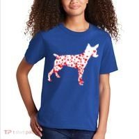 Rat Terrier Heart Dog Valentine's Day Gift Kids T-Shirt thumb 2