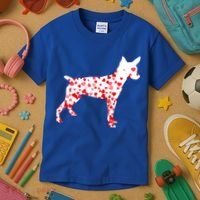 Rat Terrier Heart Dog Valentine's Day Gift Kids T-Shirt thumb 3