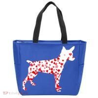 Rat Terrier Heart Dog Valentine's Day Gift Tote Bag thumb 0