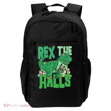 Rex The Halls Dinosaur Christmas Backpack