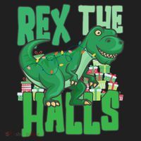 Rex The Halls Dinosaur Christmas Beanie thumb 2