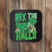 Rex The Halls Dinosaur Christmas Coaster thumb 0