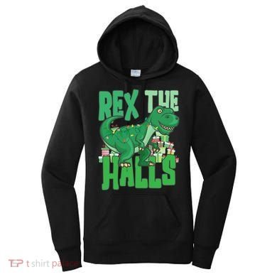 Rex The Halls Dinosaur Christmas Women's Hoodie