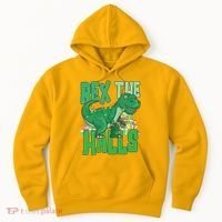 Rex The Halls Dinosaur Christmas Hoodie thumb 0