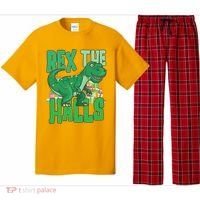 Rex The Halls Dinosaur Christmas Pajama Set thumb 0