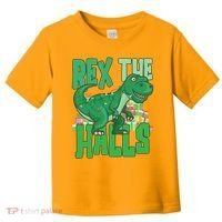Rex The Halls Dinosaur Christmas Toddler T-Shirt thumb 0