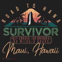 Road To Hana Survivor Curvy Palm Maui Hawaii Lover Women's Sweatshirt thumb 2