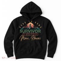 Road To Hana Survivor Curvy Palm Maui Hawaii Lover Hoodie thumb 0