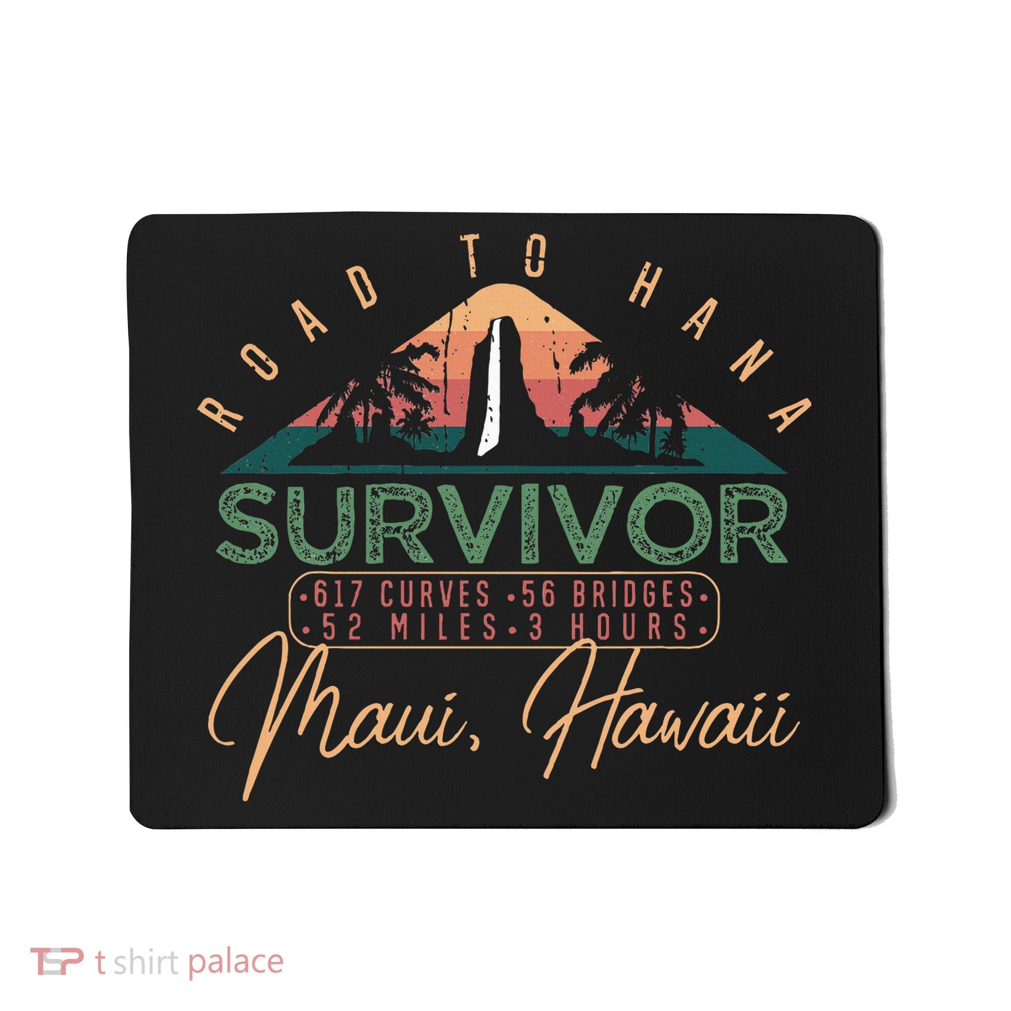 Road To Hana Survivor Curvy Palm Maui Hawaii Lover Mousepad