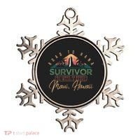 Road To Hana Survivor Curvy Palm Maui Hawaii Lover Ornament thumb 0
